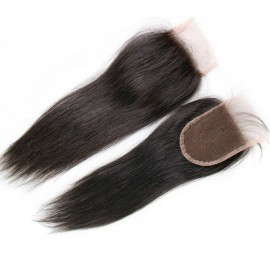 Virgin remy lace closure straight hair