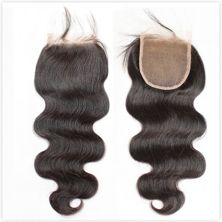 Virgin remy lace closure body wave