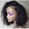 Pre-plucked hair line Deep Curly Bob Wig Lace Front