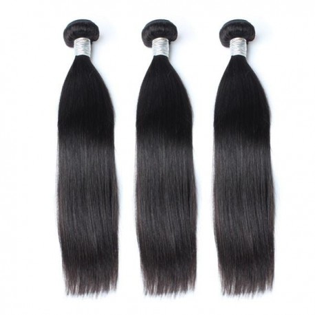 Malaysian Virgin Hair Straight Hair Weaves 3 piece/Lot