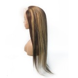 Dyed Hair Brazilian Straight Hair Lace Front Wig